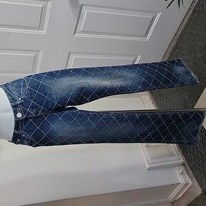Quilted Blue Jeans
